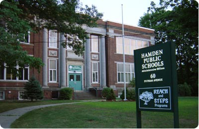 The Board of Education building at 60 Putnam Avenue