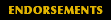 Endorsements